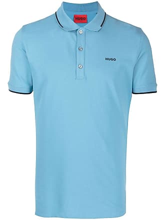 Hugo Boss Hommes Casual passager logo de la marque Coupe Slim Coton Polo T-shirt bleu marine 