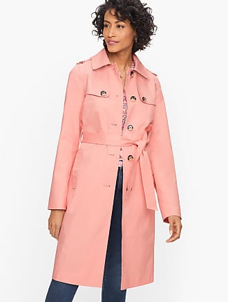 talbots red trench coat