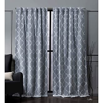 52x84 Grey Exclusive Home Curtains Luminous Room Darkening Blackout Hidden Tab Top Curtain Panels