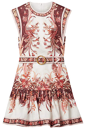 zimmermann wavelength fluted mini dress