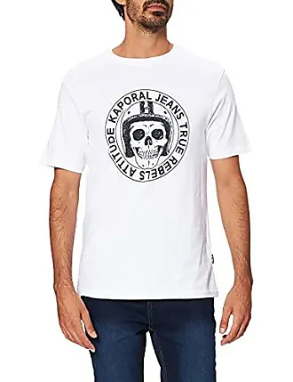 Kaporal T-Shirt Régular Blanc Avec Imprimé Tête De Mort En 100% Coton Barry  White