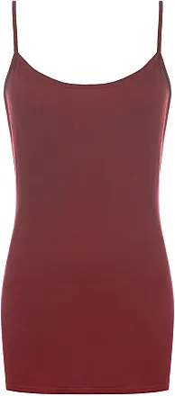 SO Red Burgundy Maroon 'Perfect Cami' Shelf-Bra Camisole Tank Top