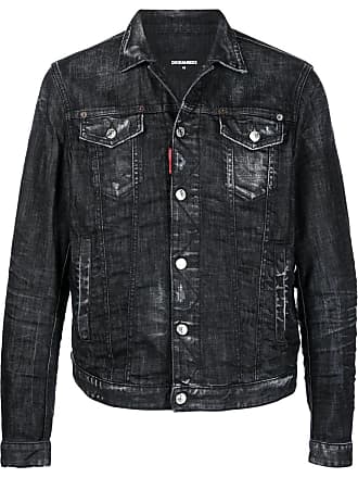 dsquared black denim jacket