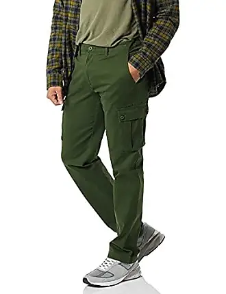 Gable Green Casual High-Waisted Parallel Cargo Trouser Pants for