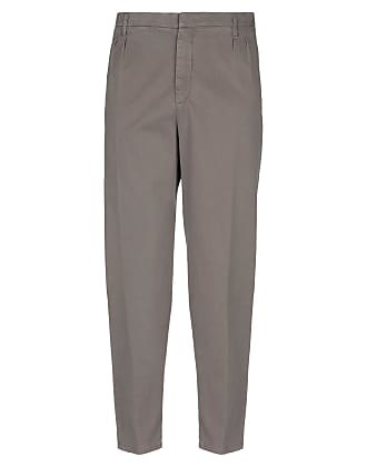 Trousers di Dondup in Marrone Donna Abbigliamento da Pantaloni casual eleganti e chino da Pantaloni dritti 