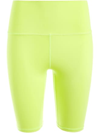 Alice & Olivia Aaron high-waisted cycling shorts - women - Nylon/Elastane - L - Yellow