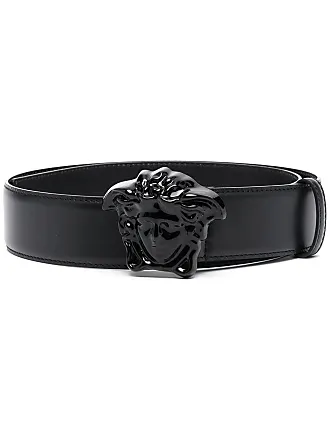 Versace+Men+Gold+Medusa+Buckle+white+Leather+Belt+46%2F115 for sale online