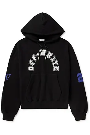 OFF-WHITE Diagonal Helvetica Oversized Hoodie Black/White