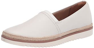 Clarks Womens Serena Paige Loafer Flat, White Leather, 6 UK