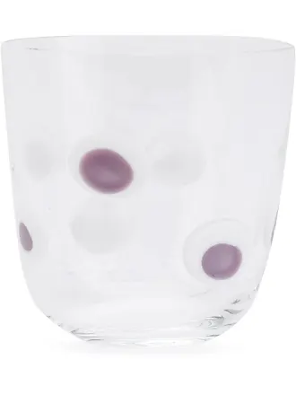 Carlo Moretti rippled drinking glass - Purple