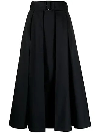 Jersey Metallic Pleated Skirt - Black Sparkle