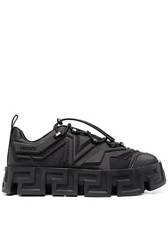 Versace Black/White Trigreca Low-Top Sneakers ref.703878 - Joli Closet