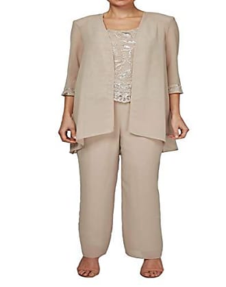 Le Bos Womens Sequin embroiodered 3 pc Pant Set, Topaz, 16