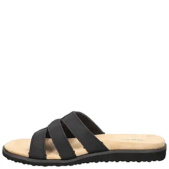 Easy Street Tilda Hook And Loop Fisherman Sandals in Black