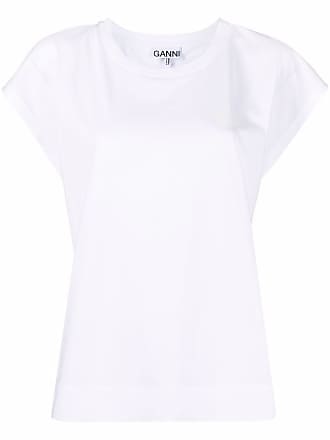 GANNI White Cotton Sun T-Shirt – BlackSkinny