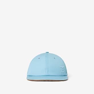 Monogram Motif Gabardine Baseball Cap in Cool Denim Blue