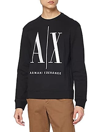 Herren Bekleidung Sport- und Fitnesskleidung Sweatshirts Training Armani Exchange Fleece Sweatshirt in Schwarz für Herren 