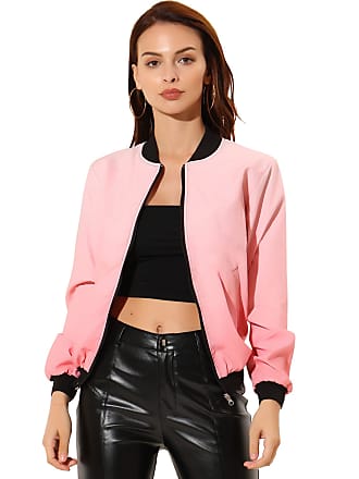  ACEVOG Bomber Jacket Women Zip Up Casual Jackets Coat Oversized  with Pockets Fall Outfits : Clothing, Shoes & Jewelry