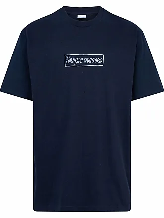 SUPREME x KAWS Chalk Logo crew neck T-shirt - unisex - Cotton - S - Blue