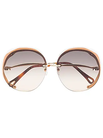 Brown Mirtha round recycled-plastic sunglasses, Chloé