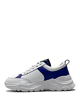Versace Hohe Sneakers Aus Leder Mit Logodruck in Blau für Herren Herren Schuhe Sneaker Hoch Geschnittene Sneaker 