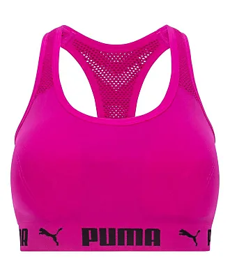 Puma Women's Convertible Seamless Sports Bra 2 Pack, White/Blue SMALL- NWT