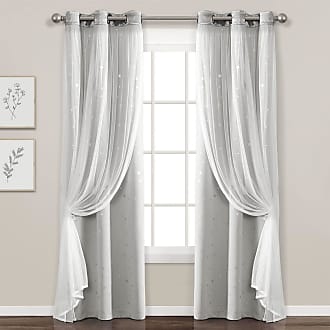 1 Pair Gray Vangao Grey Linen Textured Curtains for Bedroom 40 Wx54 L Room Darkening Window Curtain Grommet Light Reducing Drapes Living Room Curtain