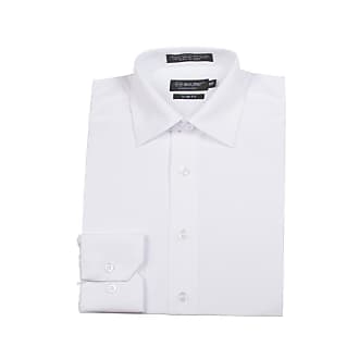 Milani Cosmetics Mens Slim Fit Shirt With Convertible Cuff M White