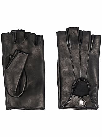 Manokhi Fingerless Leather Gloves - Brown