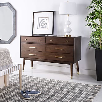 Safavieh Couture Home Madden Modern Retro Walnut 6-drawer Dresser