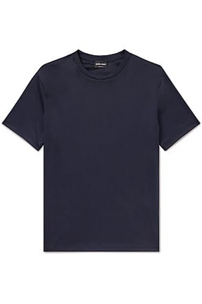 Giorgio Armani Cotton and Cupro Jersey T-Shirt