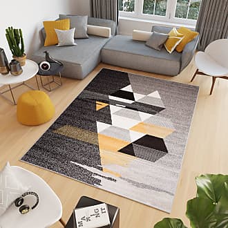 Teppich Kurzflor Grau Beige Abstrakt ModernVerwischt Wohnzimmer  Schlafzimmer