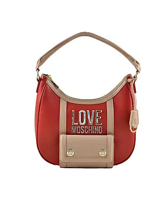 Totes bags Moschino - Red glittered suede tote - 746480082115