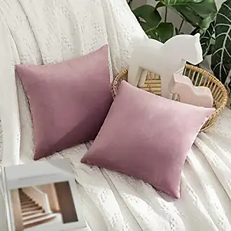 Soft Corduroy Striped Velvet Rectangle Decorative Throw Pillow Cusion For  Couch, 12 x 20, Violet Purple, 2 Pack