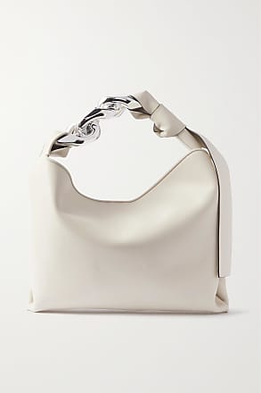 JW ANDERSON Chain-embellished leather-trimmed cotton-canvas bucket bag