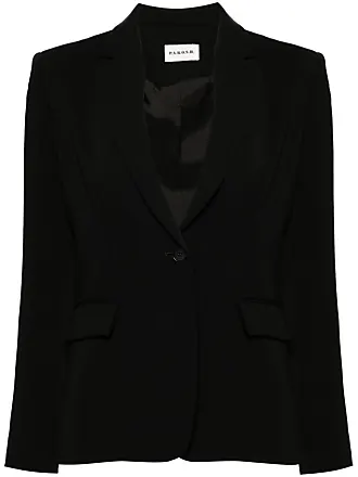 P.A.R.O.S.H. single-breasted cropped leather blazer - Black