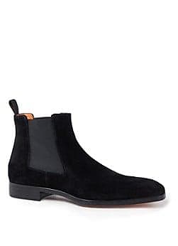 Santoni Mosley suede Chelsea boot