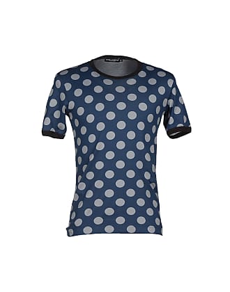 Dolce & Gabbana Dotted Crewneck Cotton Top T-shirt in Black Womens Clothing Tops T-shirts Save 27% 