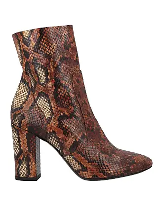 Brown snake ankle outlet boots