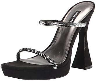 Nine West Nine West Womens ADINE2 Heeled Sandal, Black, 9.5