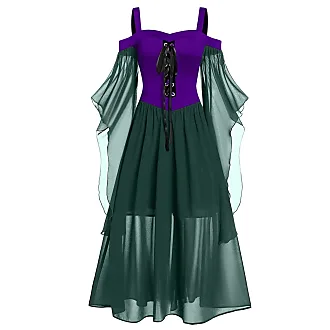 Abito Medievale da Donna Maxi Vintage Steampunk Vestiti Carnevale Palazzo  Vintage Cerimonia Vestito Carnevale Curvy Vestito Adatto per Carnevale