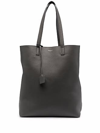 Yves Saint Laurent YSL White Canvas Tote Bag Black Leather Cloth Pony-style  calfskin Cloth ref.325137 - Joli Closet