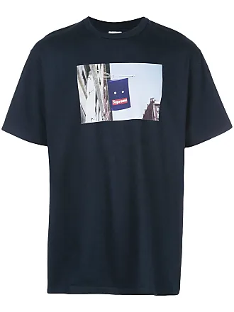 SUPREME Banner print T-shirt - men - Cotton - S - Black