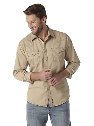 wrangler brown shirt