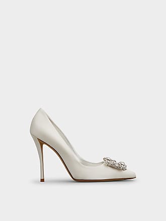 Roger Vivier - Gommettine Net Lacquered Buckle Slingback Ballerinas in Fabric, Off White, Scarpe, Size: 39.5