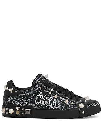 Dolce & Gabbana Kids - High-Top Portofino Sneaker - Kids - Rubber/Calf LeatherCalf Leather - 24 - White