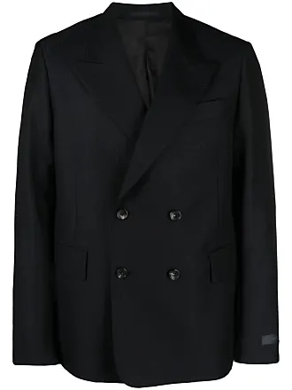 Lanvin floral-embellished wool blazer - Black