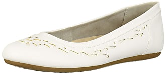 Easy Street Womens Bridget Ballet Flat, White, 10 N US