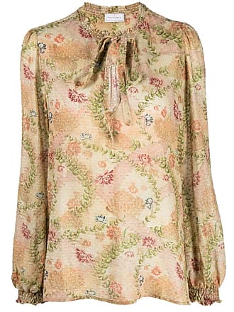 Pierre-Louis MASCIA- Printed Silk Shirt- Woman- Xs - Gold