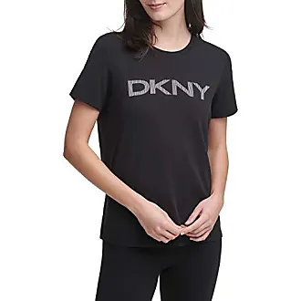 DKNY T-shirt - Cropped - White w. Logo » Quick Shipping